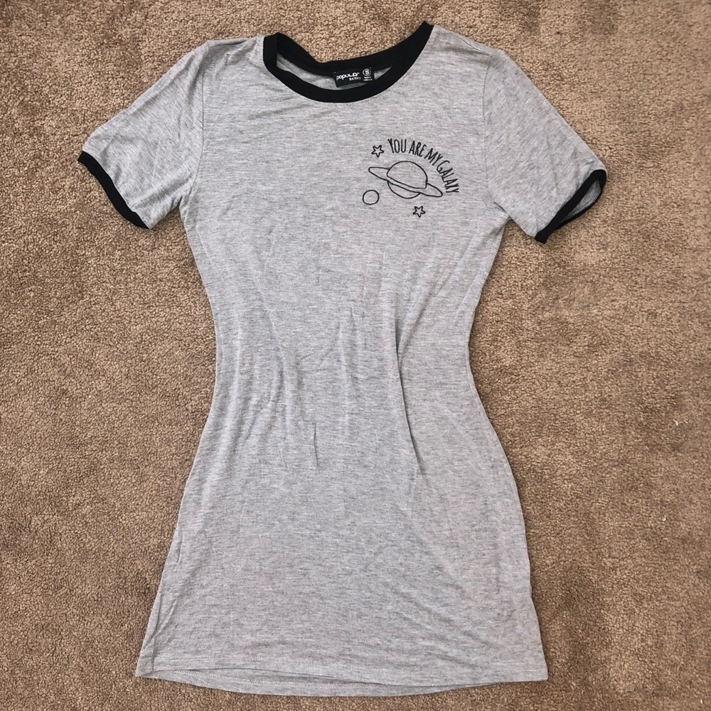 Grey T-shirt Dress